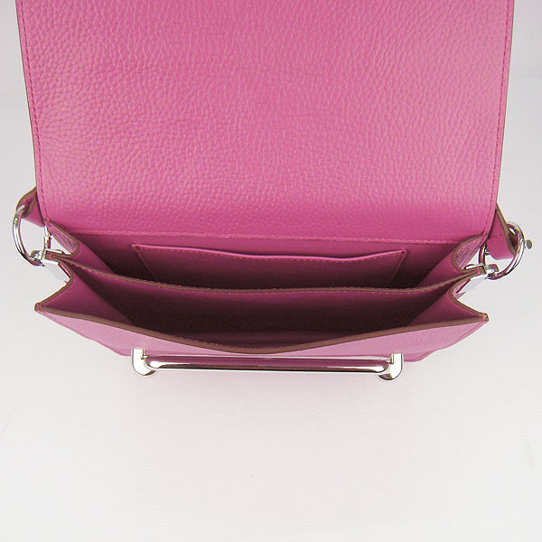 Best Hermes Togo Leather Messenger Bag Peach 8078